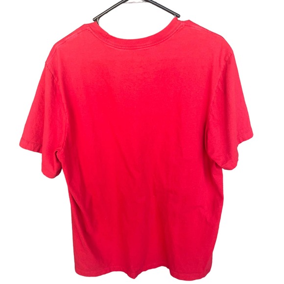 Nike Shirt Mens Large Red Just Do It Tee Short Sleeve - Picture 2 of 8